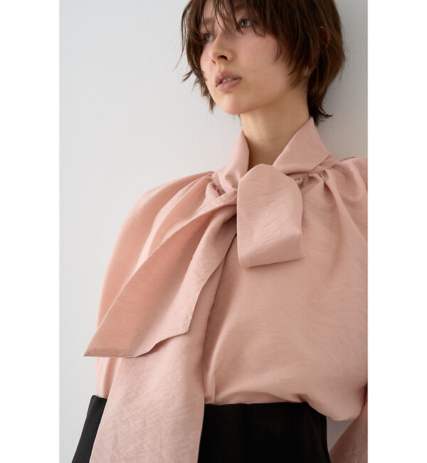 Rouge vif「【一部店舗限定】袖ボリュームボウタイブラウス」|シャツ・ブラウス|