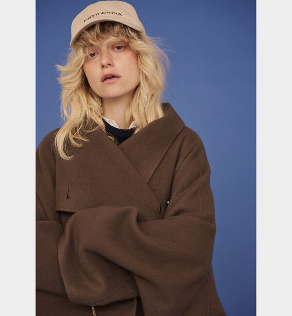 Rouge vif「【2サイズ展開】ウール混変形リバーコート」|その他|