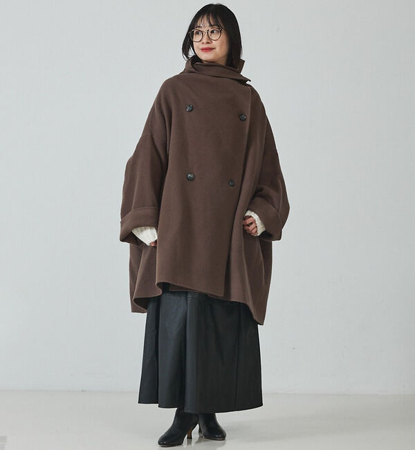 Rouge vif「【2サイズ展開】ウール混変形リバーコート」|その他|