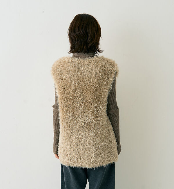 Rouge vif「フェザーニットジレベスト」|ニット・セーター|