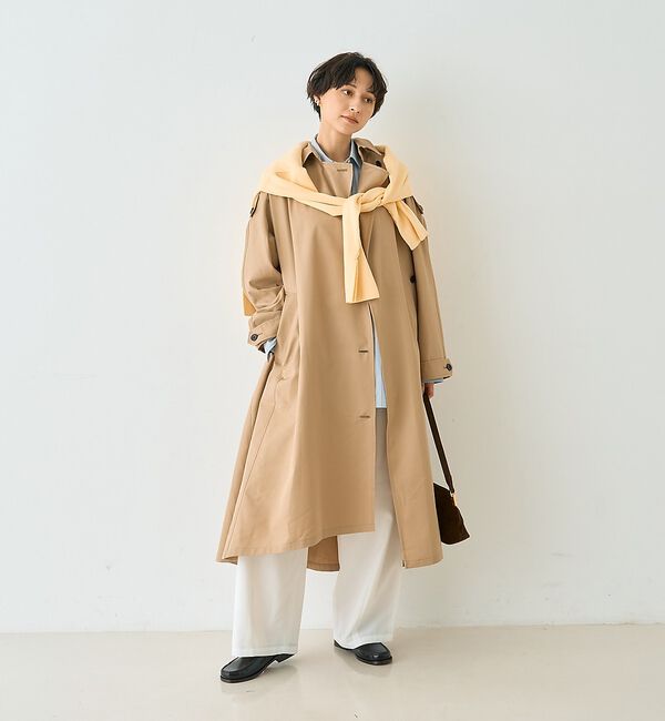 Rouge vif「【2サイズ展開】撥水NEWロングトレンチコート」|トレンチコート|