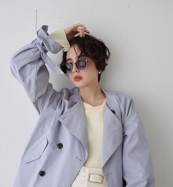 Rouge vif「【一部店舗限定】ドレープスリットスリーブリブニット【予約】」|ニット・セーター|