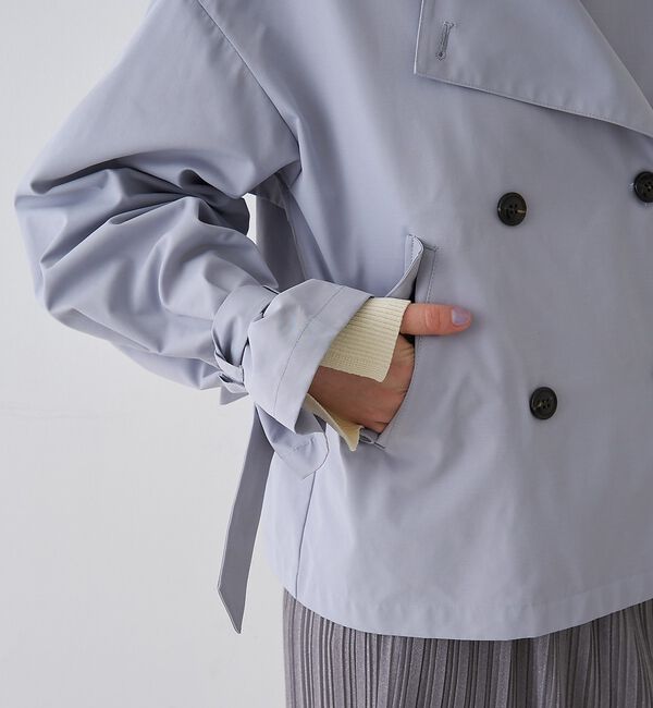 Rouge vif「【撥水・防花粉加工】【一部店舗限定】キャンディスリーブショートトレンチコート【予」|トレンチコート|