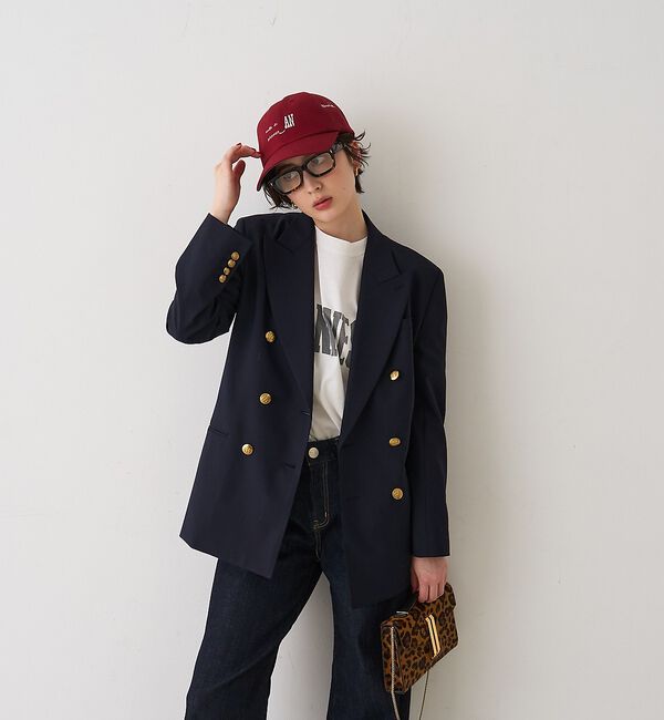 Rouge vif「メンズライクダブルジャケット【予約】」|テーラードジャケット|