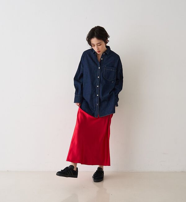 Rouge vif「【2026SS新作】【ロングセラー】NEWオーバーサイズデニムシャツ【予約】」|シャツ・ブラウス|