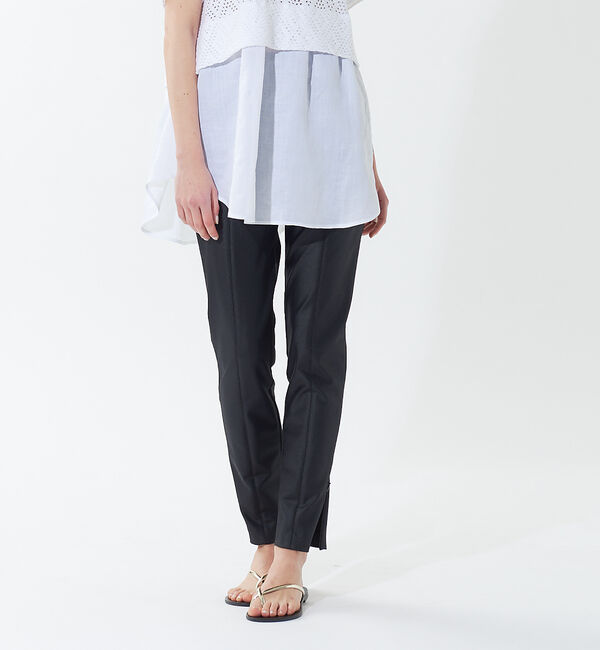 qualite「ハイテンションスキニーパンツ」|その他|ブラック