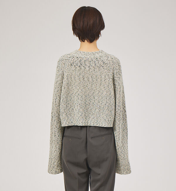 qualite「＜ITALY＞カラーミックスクロップトニット」|ニット・セーター|