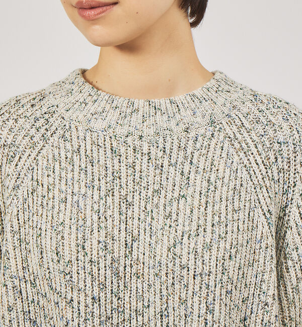 qualite「＜ITALY＞カラーミックスクロップトニット」|ニット・セーター|