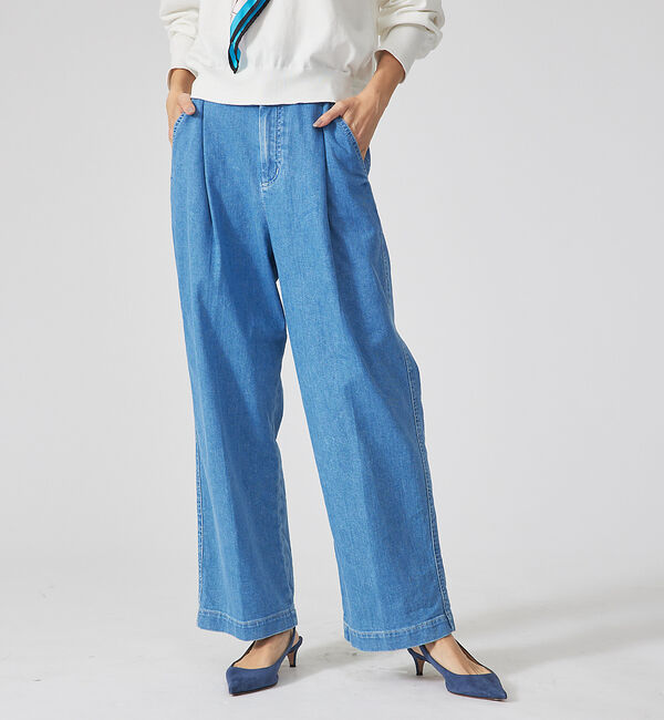 qualite「【e&times;qualite】トラウザーデニム」|デニム|