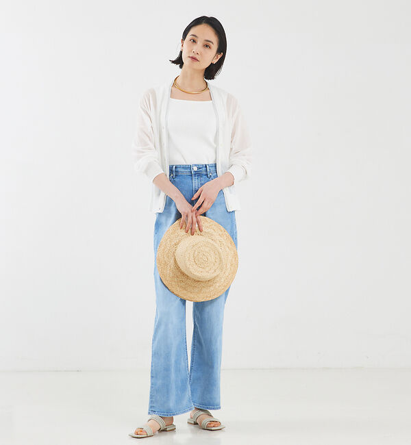 qualite「【アンサンブル対応】シアーコットンハイゲージカーデ」|カーディガン|