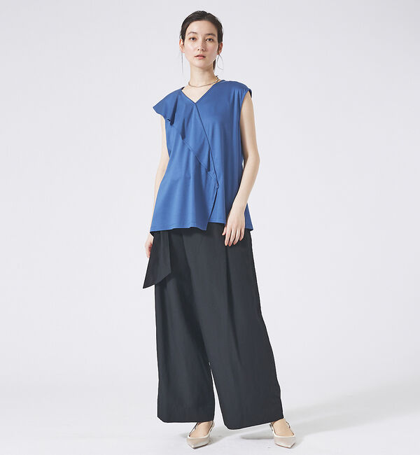 qualite「アシメフレアカットソー」|Tシャツ・カットソー|