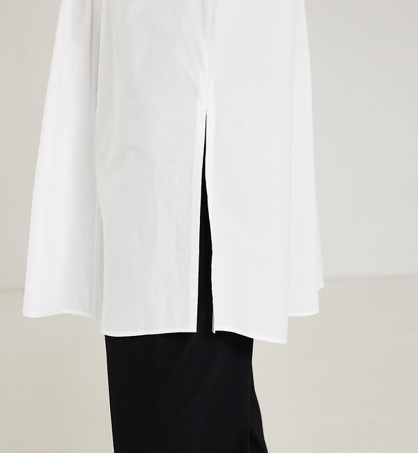 qualite「スモッキングチュニックシャツ」|シャツ・ブラウス|