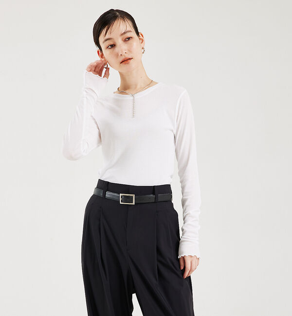 qualite「強撚フライスクルーロンT」|スウェット・ジャージ|