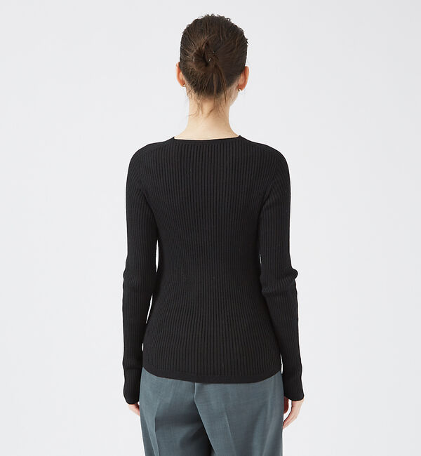 qualite「【日本製/2024AW】シームレスクルーネックニット」|ニット・セーター|