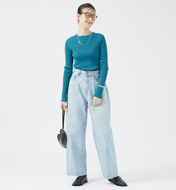 qualite「【日本製/2024AW】シームレスクルーネックニット」|ニット・セーター|