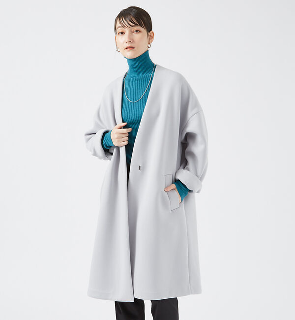 qualite「【日本製/2024AW】シームレスタートルニット」|ニット・セーター|