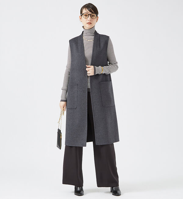 qualite「【日本製/2024AW】シームレスタートルニット」|ニット・セーター|