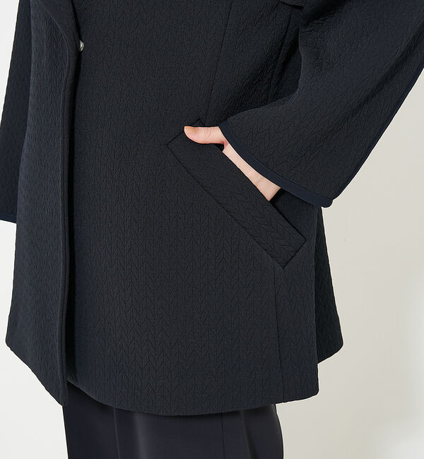 qualite「ヘリンボンジャガードコート」|ミリタリー・モッズコート|