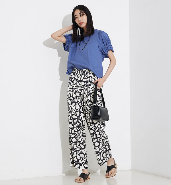 qualite「袖ギャザーカットTOP」|Tシャツ・カットソー|