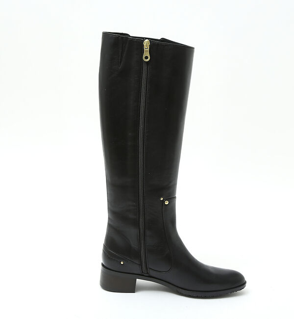 AU BANNISTER「【スノーソール】切り替えフラットロングブーツ」|ショートブーツ|