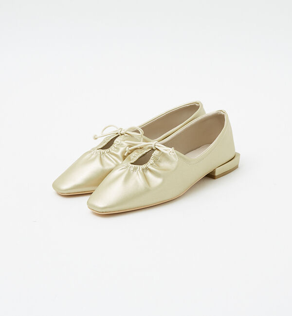 AU BANNISTER「【LAROUTE】レースアップギャザー ソフトパンプス」|その他|