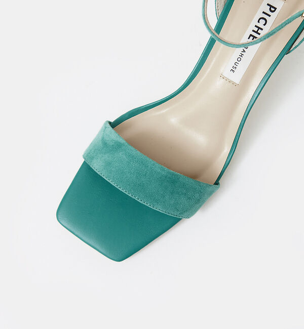 AU BANNISTER「アンクルストラップ スクエアトゥサンダル」|サンダル|