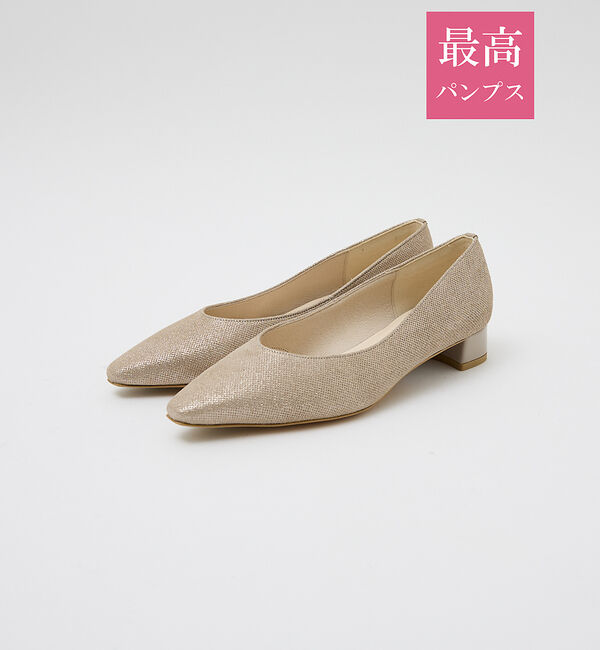 AU BANNISTER「【最高パンプス/3cmヒール】美脚&times;快適 パンプス」|パンプス|シャンパンゴールド