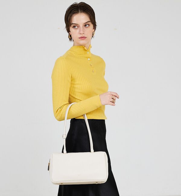 LOWELL things「Raffy/レザースクエアボストン」|ボストンバッグ|