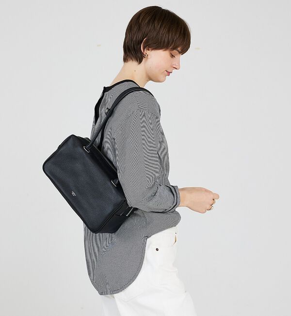 LOWELL things「Raffy/レザースクエアボストン」|ボストンバッグ|