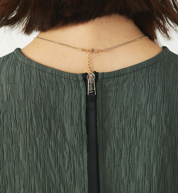 abahouse mavie「【セットアップ対応】楊柳バックジップノースリプルオーバー」|シャツ・ブラウス|