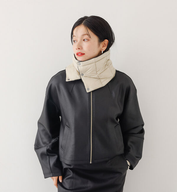 abahouse mavie「【TAION】ベーシック ダウンネックウォーマー」|マフラー|