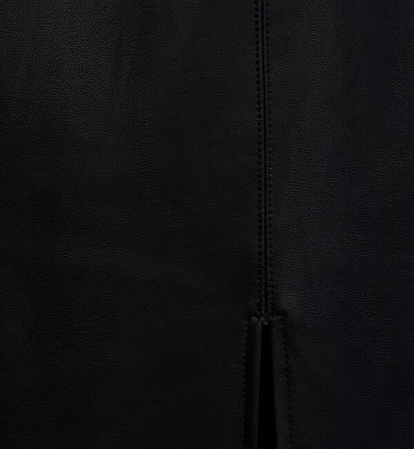 abahouse mavie「フェイクスウェード/フェイクレザースリットタイトスカート」|スカート|