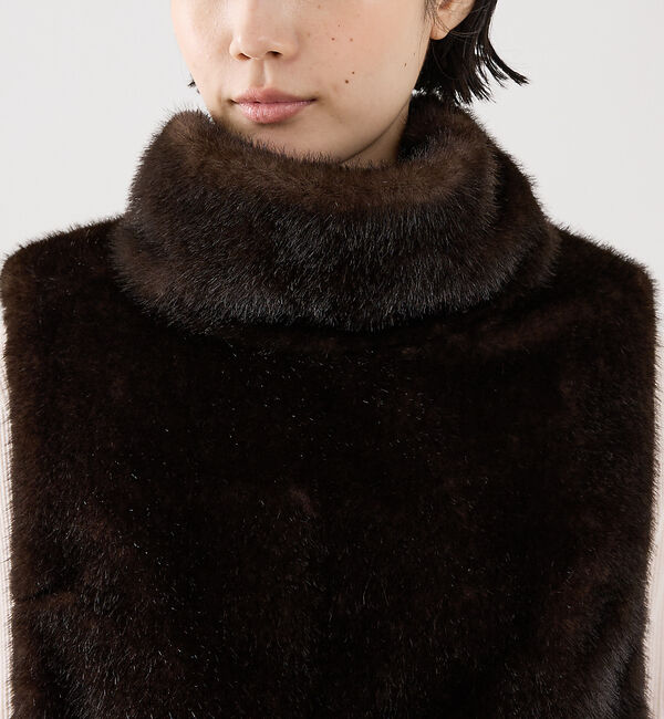 The Store by C' 「【COCUCA】フェイクファーベスト」|ダウンベスト・ベスト|