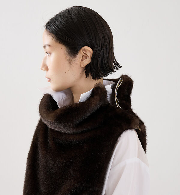 The Store by C' 「【COCUCA】フェイクファーベスト」|ダウンベスト・ベスト|