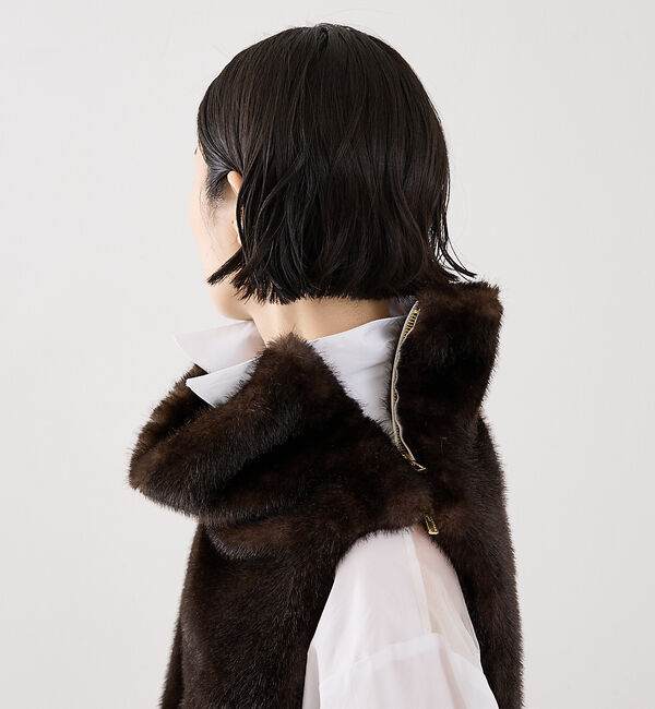 The Store by C' 「【COCUCA】フェイクファーベスト」|ダウンベスト・ベスト|