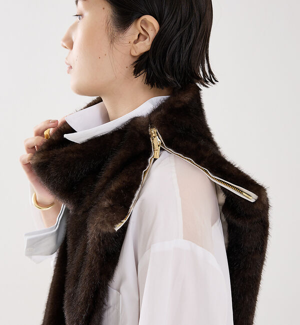 The Store by C' 「【COCUCA】フェイクファーベスト」|ダウンベスト・ベスト|