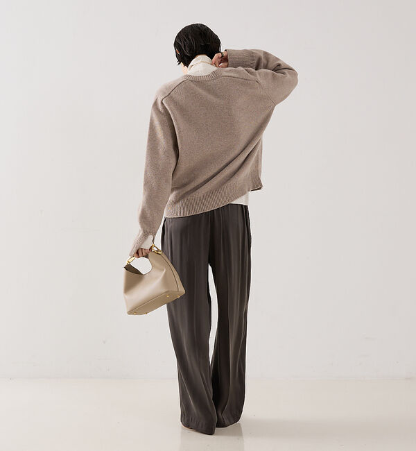 The Store by C' 「【ROHE】 V-neck Sleeve Wrap Jumper／2wayVネッ」|ニット・セーター|
