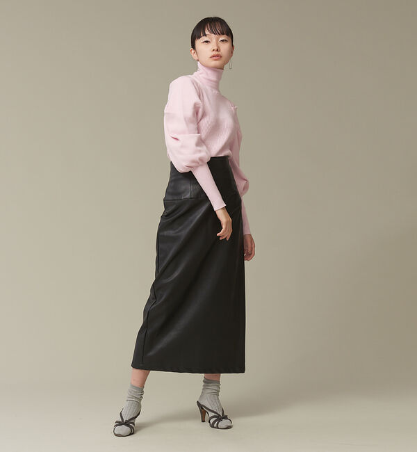 NOMINE「ボリュームスリーブタートルニット」|ニット・セーター|