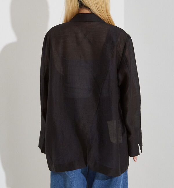 NOMINE「シルキー シアー バックスリット ジャケット」|その他|