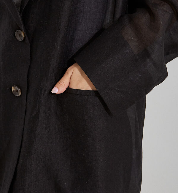 NOMINE「シルキー シアー バックスリット ジャケット」|その他|