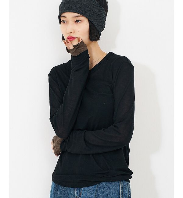 NOMINE「ダブルスリーブ シアー ロンT」|Tシャツ・カットソー|