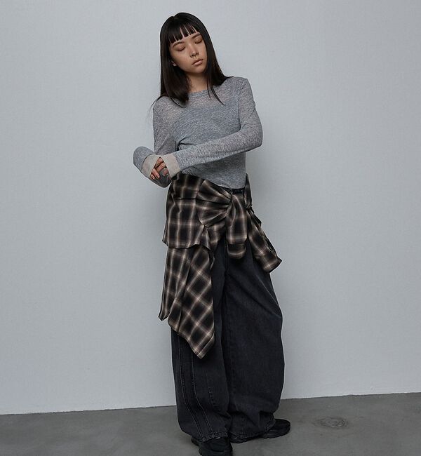 NOMINE「ダブルスリーブ シアー ロンT」|Tシャツ・カットソー|