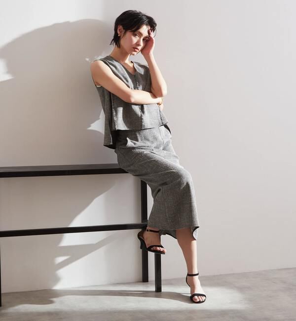 Liesse「ツイーディーAラインスカート（セットアップ対応可）」|スカート|