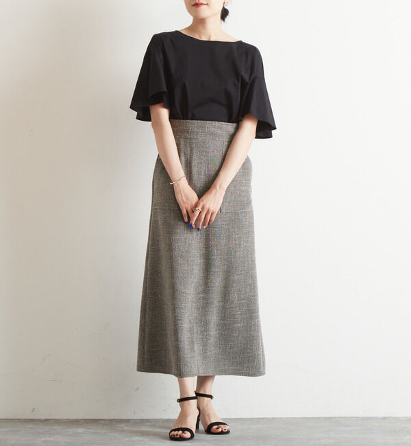 Liesse「ツイーディーAラインスカート（セットアップ対応可）」|スカート|