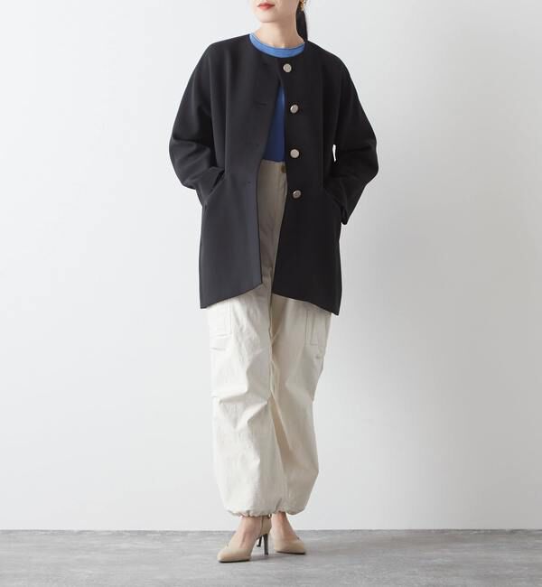 Liesse「メタルボタンAラインコート」|ブルゾン・スタジャン|