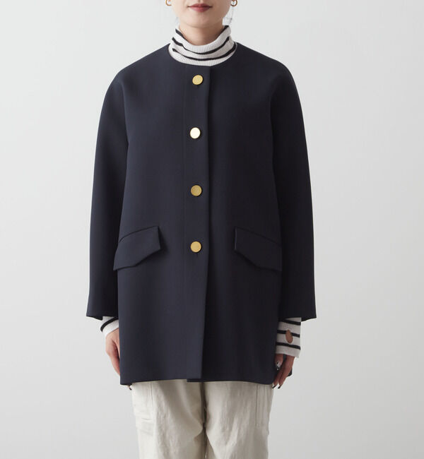 Liesse「メタルボタンAラインコート」|ブルゾン・スタジャン|