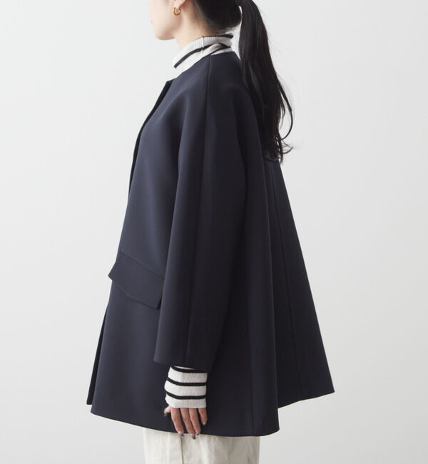 Liesse「メタルボタンAラインコート」|ブルゾン・スタジャン|