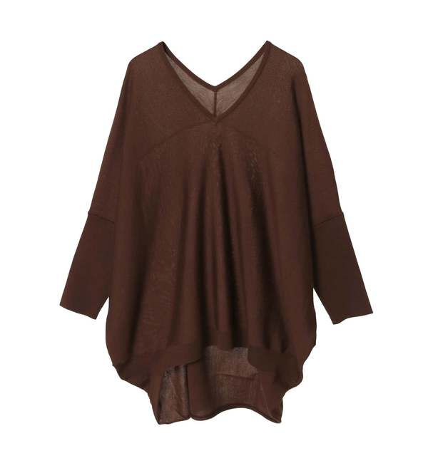 Liesse「【定番】前後V袖リブオーバーニット」|ニット・セーター|