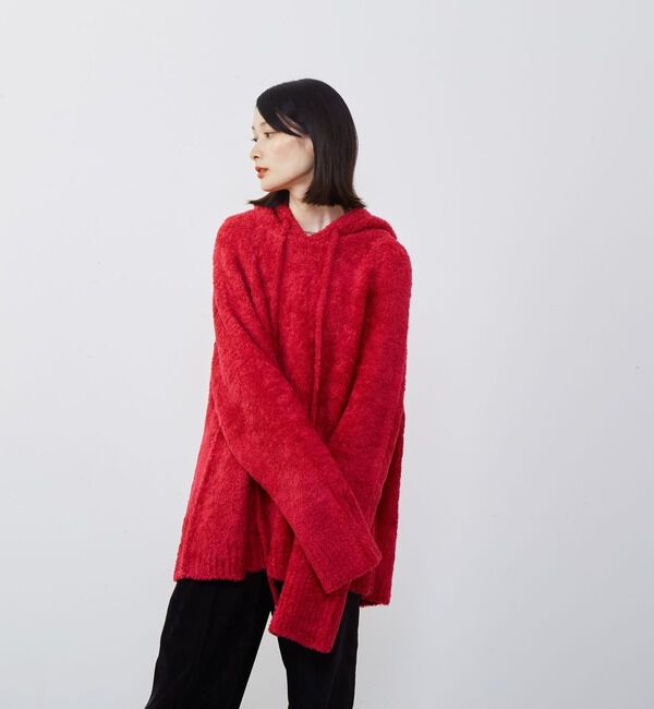 Soffitto「【Soffitto x KojiKojiコラボ】もこもこフーディ」|ニット・セーター|