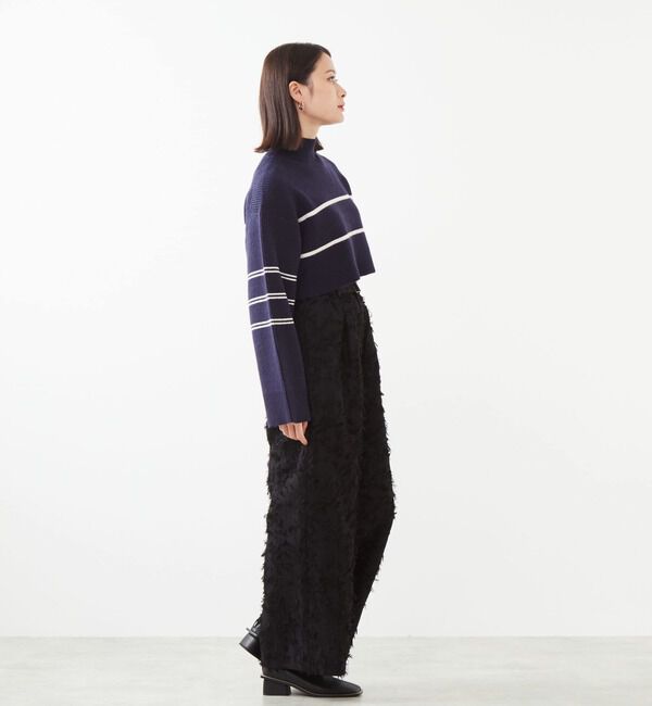 Soffitto「2WAYボーダーニット」|ニット・セーター|